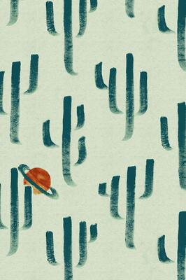 Saguaro Saturn wallpaper in Mirage (PB014-MI-Roll)