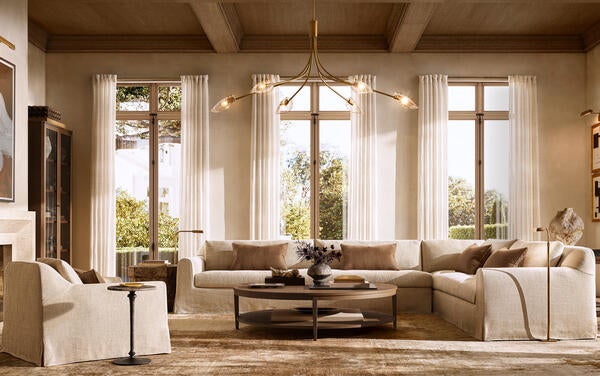 Monastère collection shown with the  Delphine coffee table