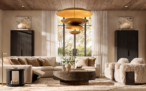 Stratus recliner shown with the Vitolo coffee table