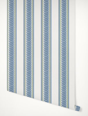Maison Stripe in Blue & Green
