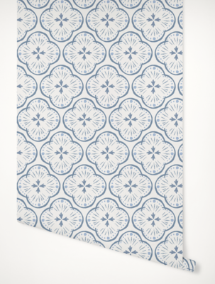 Kate wallpaper in Blues 