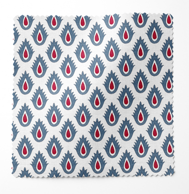 Kingston fabric in Red, White & Blue