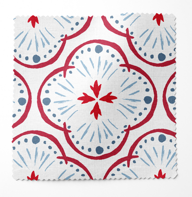 Kate fabric in Red, White & Blue