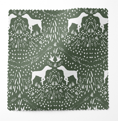 Dixie fabric in Green Reverse; 54 inches wide, 3-yard minimum order 