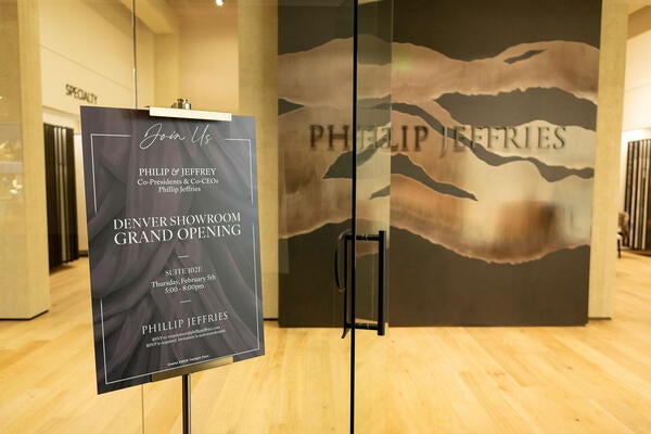 The event celebrated the grand opening of Phillip Jeffries’s Denver showroom