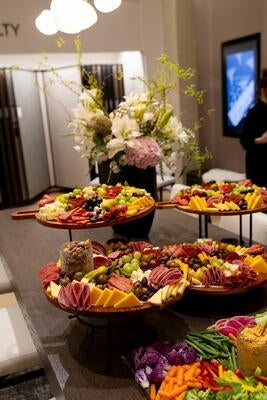 Guests were treated to a delicious charcuterie spread