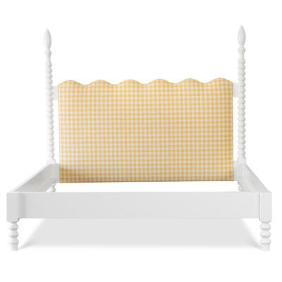 The Wave spindle bed is one of The Beautiful Bed Company’s most fun and charming beds, with spindles and a unique headboard