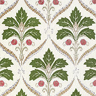 Kendall Damask Embroidery in Olve.