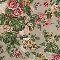 Hidcote fabric in Beige & Coral