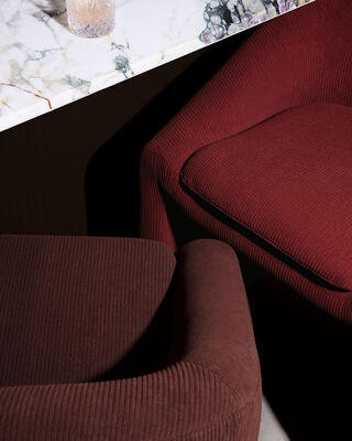 Cord FR recycled textured velvet