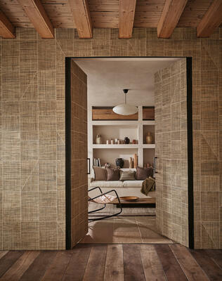 Quatro wallcovering in Harvest