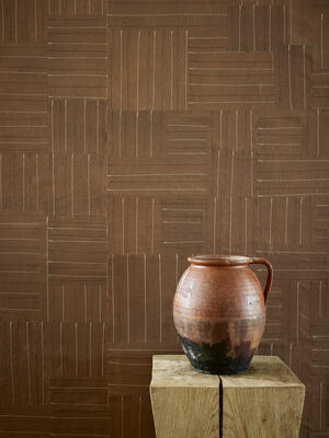 Boheme wallcovering in Paprika