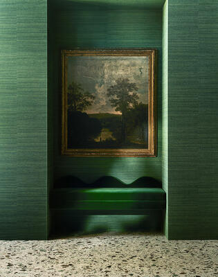 Seres wallcovering in Malchite
