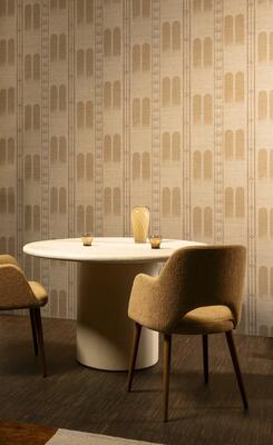 Poona from Arte’s Indienne wallcoverings is inspired by summer in India 