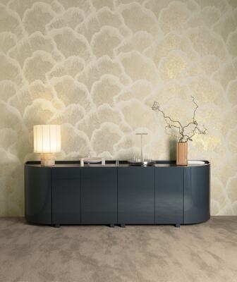 Nefeli from Arte’s Zephyr wallcovering collection is inspired by the ancient god of the west wind