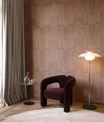 Gizeh is a tactile wallcovering from Arte’s Luxor collection