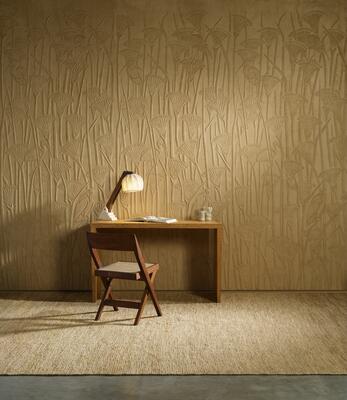 Ibis from Arte’s Memphis collection is a three-dimensional, sound-softening wallcovering