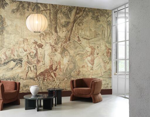 Recolte des Fleurs from Les Tapisseries by Arte is inspired by antique tapestries