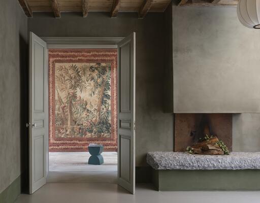 Floraison from Les Tapisseries by Arte is inspired by antique tapestries 