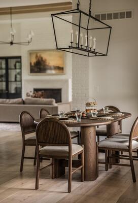 Bennett chairs and Brooks dining table from the Black Birch Homes x Co.House Designs collection