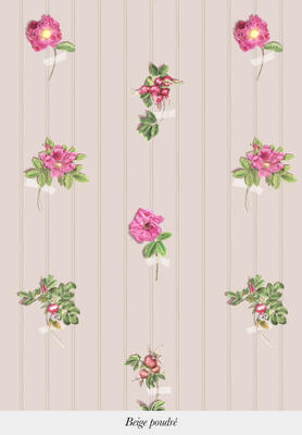 Beach Roses in Beige Poudré