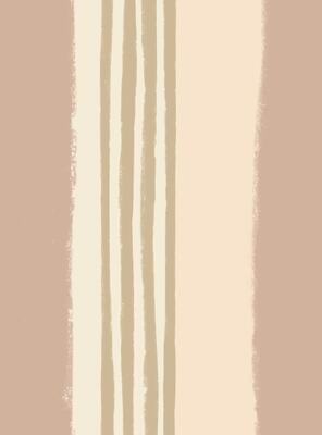 Cabana Stripe in Rose Ivoire