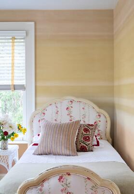 Sunset reads as a soft, atmospheric, color-washed horizontal gradient