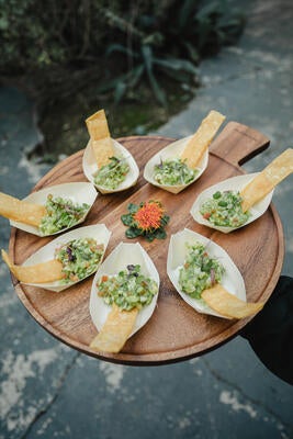 Delicious guacamole bites