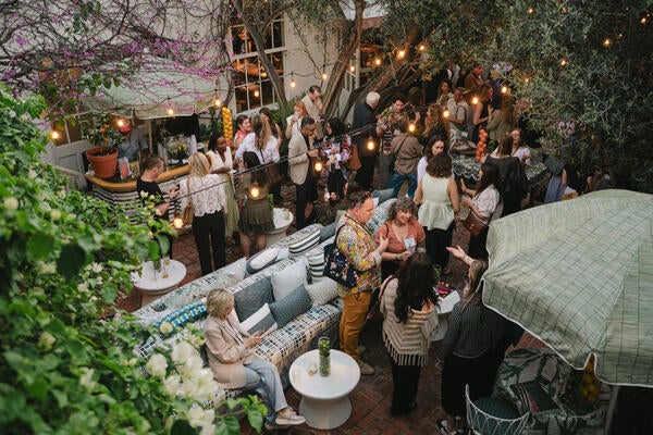 An aerial shot of the Chief Courtyard