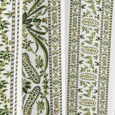 Srinagar Stripe in Leaf & Nero