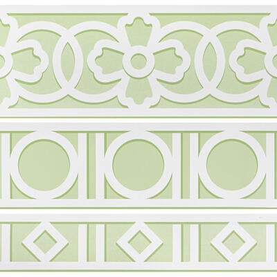 Trellina Borders in Blanc on Meadow