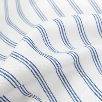 Branca Ticking in Blanc & Riviera