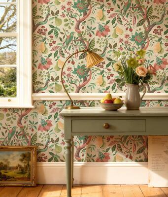 Pear Tree wallpaper in Apricot (MKS083-AP-Roll)