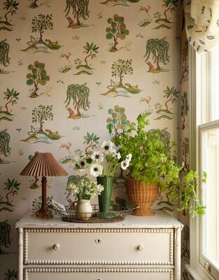Willow Wood wallpaper in Seaglass (MKS084-SE-Roll)