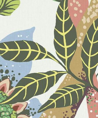 Pear Tree decorative textile wallpaper in Sorbet (DECO24-MKS083-SO-Roll)
