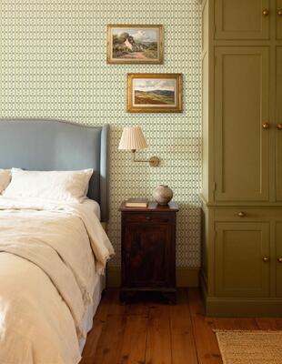 Wicker wallpaper in Olive (MKS092-OL-Roll)