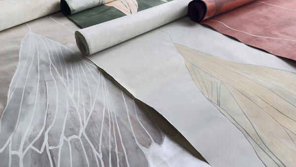 Alae hand-painted wallcoverings