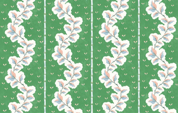 Silk Road wallpaper in Emerald (MKS088-EM-Roll)