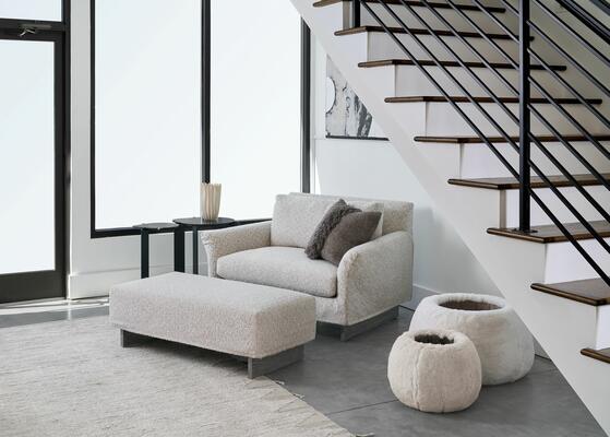 Melody chair and a half and ottoman, Solitaire vessels