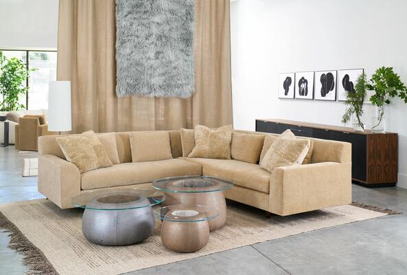 Del Ray sectional, Solitaire accent tables