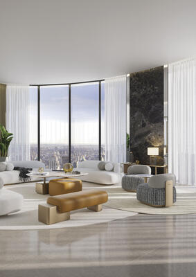 Lua living room: chair 411 leather and swivel, bench 110, sofa 110