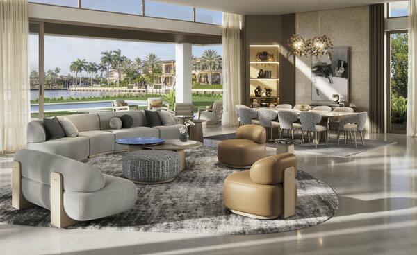 Lua living room: sectional