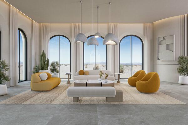 Lua yellow dining room