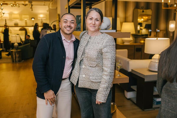 Antonio DeLoatch with Workshop/APD’s Lisa Jasper 