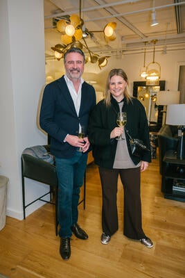 John Hart with Sarah Shelton of Luxe Interiors + Design