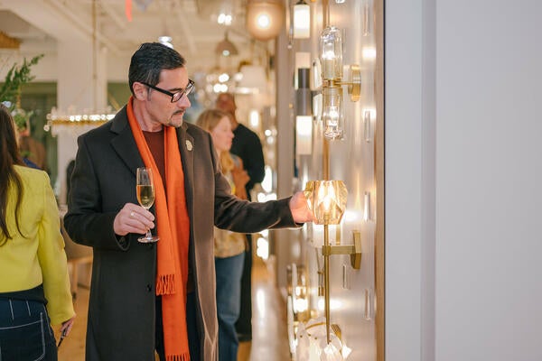 Guests enjoyed exploring the new Nature of Design collection, as well as signature lighting styles