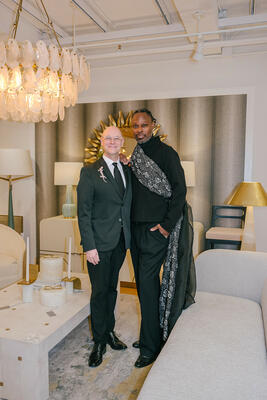 Jeffrey Criddle of Benjamin Moore with Avery Johnson