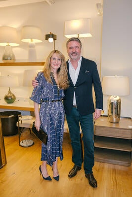 Celerie Kemble with John Hart