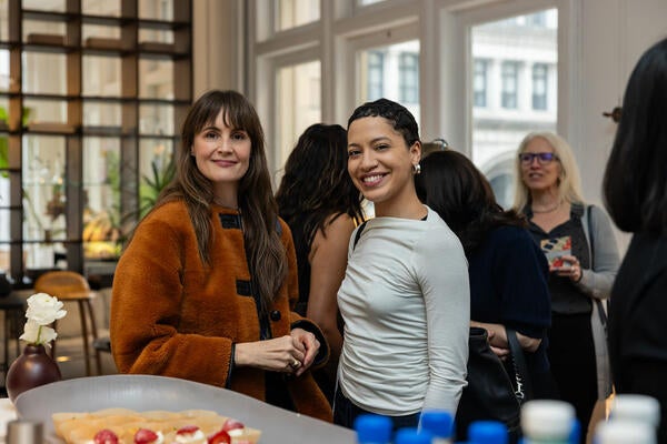 Amanda Powell and Earleen Gonzalez at Hwang Bishop’s New York event