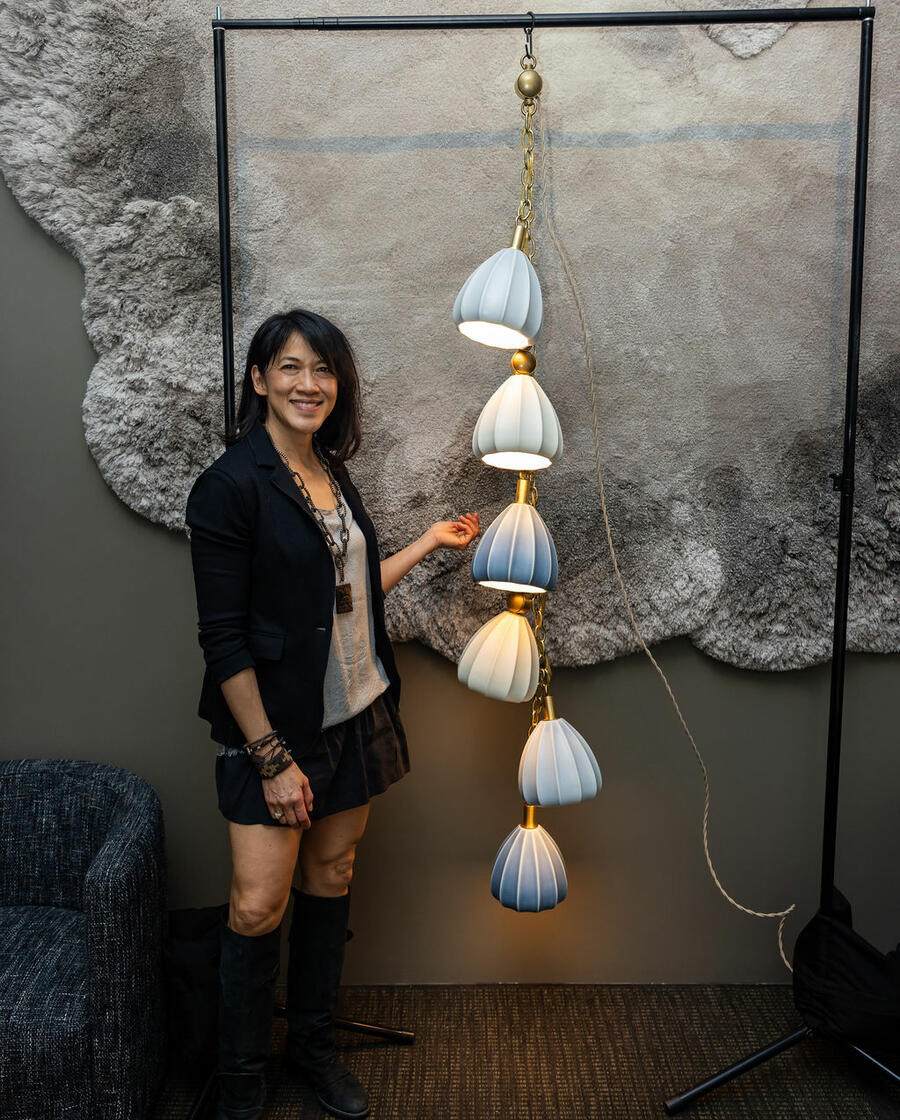 Hwang Bishop celebrates the launch of Bloom